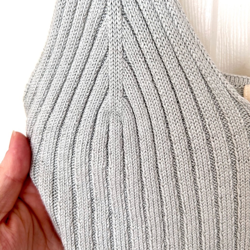 Lavender/Gray Crochet Tank Top